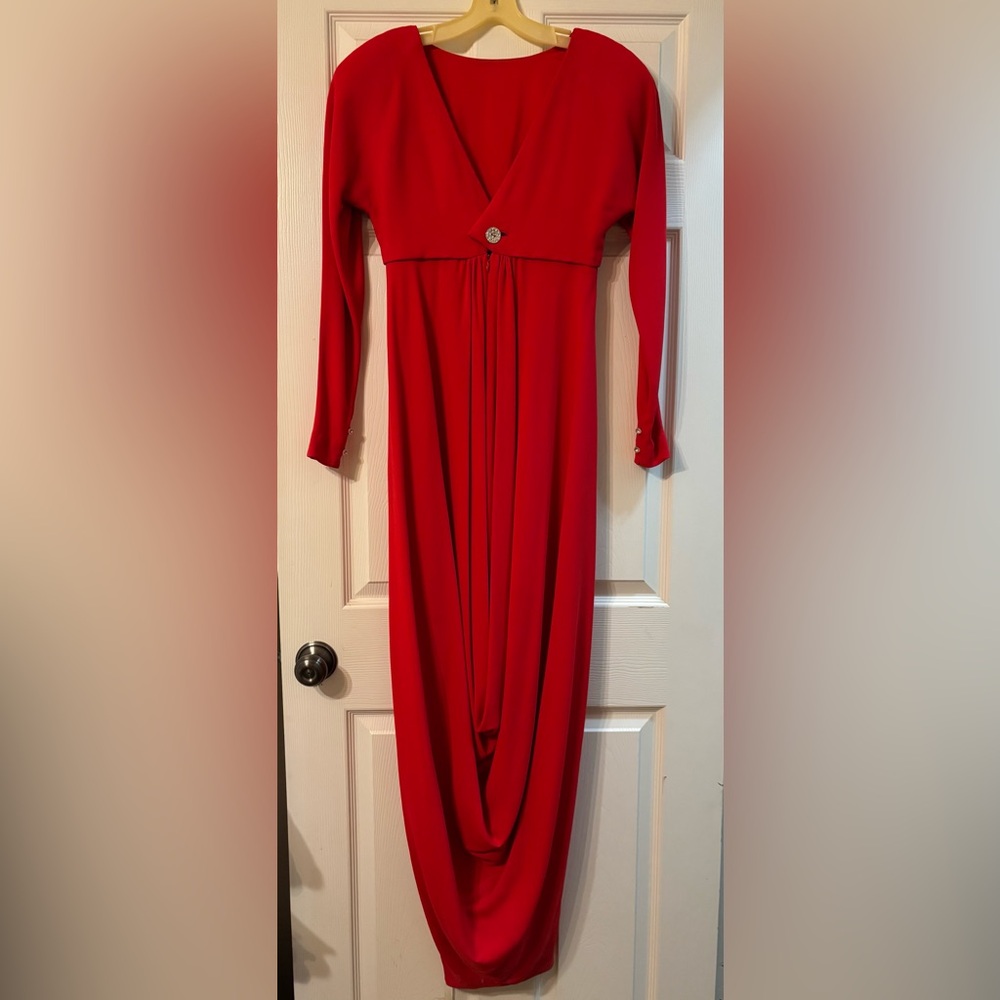 Vintage Bill Blass Elegant Red Women's  Formal Dress Size 4/6 estimation